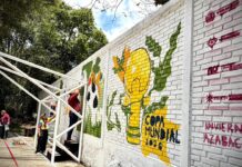 Participa Juventud xalapeña en jornada nacional “Tequios por la Tierra y Murales Mundialistas”