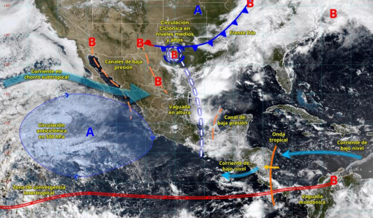 Lluvias intensas hasta el martes en Veracruz: Conagua