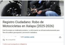 Comunidad xalapeña crea mapa colaborativo ante ola de robos de motocicletas