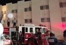 Bomberos y Protección Civil Municipal de Veracruz controlan siniestro en Escuela Náutica Mercante; evacuan 82 personas
