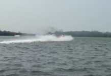 Video ubica a Zenyazen Escobar al momento del incendio del yate en Boca del Río; manejaba una moto acuática