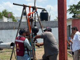 Llega nueva bomba de agua a Colinas de Santa Fe, donada por la gobernadora Rocío Nahle García