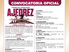Invitan al Torneo Escolar de Ajedrez Intersecundarias Públicas 2026 en Coatzacoalcos