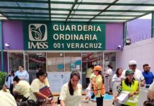 Guardería Ordinaria 001 del IMSS Veracruz Norte realiza simulacro de incendio