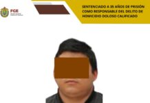 Sentencian a 35 años de prisión a responsable de homicidio doloso calificado en Zentla