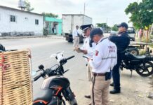Aseguran 45 motocicletas sin placas durante operativo vial en Coatzacoalcos