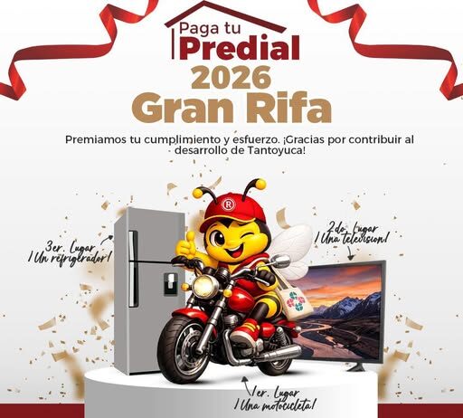 Anuncia Roberto San Román sorteo para contribuyentes cumplidos del predial en Tantoyuca