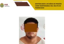 Fiscalía logra condena de 40 años por feminicidio en Santiago Tuxtla