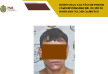 Dictan sentencia de 50 años de prisión para responsable de homicidio en Coatzacoalcos