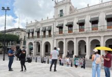 Docentes de la CNTE protestan en Xalapa