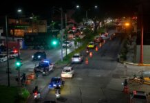Tránsito Municipal coadyuvó con acciones en el Operativo Alcoholimetría realizado por la SSP en Xalapa