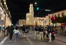 Con pirotecnia y sin autos, celebran triunfo de Selección Mexicana de Fútbol en Xalapa
