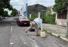 Tránsito Municipal de Veracruz libera calles de apartados ilegales