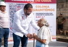 «Ya es hora de que la zona baja empiece a vivir con calidad»: arranca Pedro Miguel Rosaldo primera obra de su gobierno