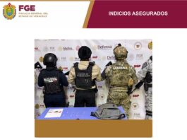 Catean comandancia de la Policía Municipal de Tamiahua; encuentran indicios de marihuana