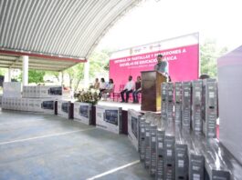 Recibe Tantoyuca equipamiento regional para 122 telesecundarias