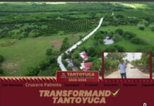 Anuncia alcalde de Tantoyuca asfaltado del camino a Palmito; conectará a cuatro comunidades