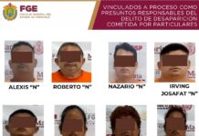 Vinculan a proceso a ocho implicados por desaparición cometida por particulares en Boca del Río