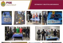 Como resultado de 33 cateos, 32 personas fueron detenidas en 23 municipios de Veracruz