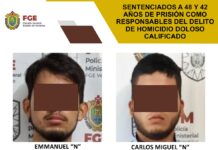 Sentenciados a 48 y 42 años de prisión por homicidio doloso calificado en Zentla