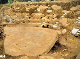 INAH descubre estructura y escultura prehispánicas con características únicas en fraccionamiento de Coatepec