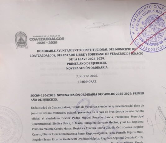 Coatzacoalcos realizará jornada extraordinaria para elección de la Subagencia Municipal de la localidad 5 de Mayo