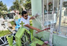 Por temporada de lluvias, intensifica Salud Municipal acciones contra el dengue en panteones