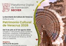 Invita la SECVER al curso virtual Patrimonio Cultural Veracruzano