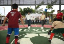 “Que ruede el balón”: inauguran canchas rehabilitadas del Mundial Social 2026 en Coatzacoalcos