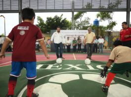“Que ruede el balón”: inauguran canchas rehabilitadas del Mundial Social 2026 en Coatzacoalcos