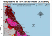 Lluvias hasta septiembre en Veracruz, adelanta el Servicio Meteorológico Nacional