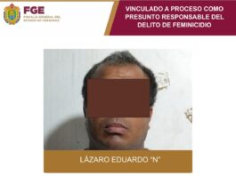 En la ciudad de Veracruz, Fiscalía logra prisión preventiva contra presunto feminicida