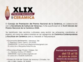 SECVER habilita tres sedes para recibir obras participantes del Premio Nacional de Cerámica