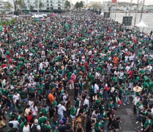 Vive Veracruz la pasión del Mundial en un ambiente familiar y seguro