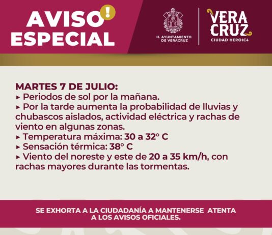 Fortalece Ayuntamiento de Veracruz acciones preventivas por altas temperaturas y lluvias