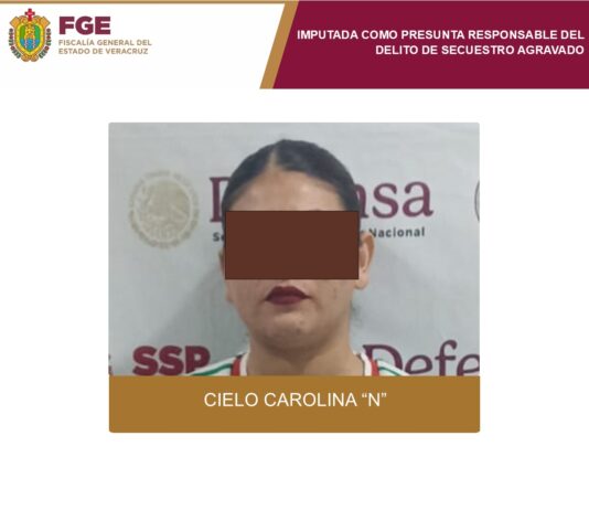 Presunta secuestradora es detenida y FGE logra prisión preventiva oficiosa