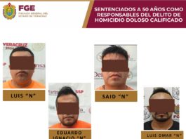 Condenan a 50 años de prisión a cuatro responsables de homicidio en Chocamán