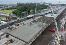 Concluye SICT colado de losas del Distribuidor Vial de acceso al Puerto de Veracruz