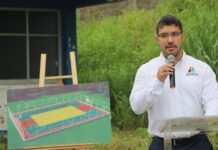 Inicia Gobierno de Alvarado construcción de cancha de usos múltiples en el CETMAR 01