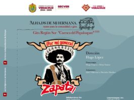 La SECVER invita a la gira teatral ¡Por mi general Zapata! en la región de la Cuenca del Papaloapan