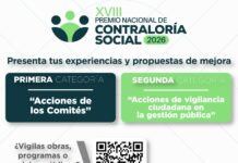 Abierta convocatoria para participar en el Premio Nacional de Contraloría Social 2026