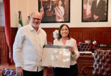 Recibe Gobernadora al embajador de Cuba para impulsar la cooperación bilateral