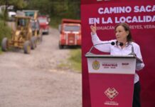 La palabra se cumple; inicia Rocío Nahle camino sacacosechas en Ixhuacán