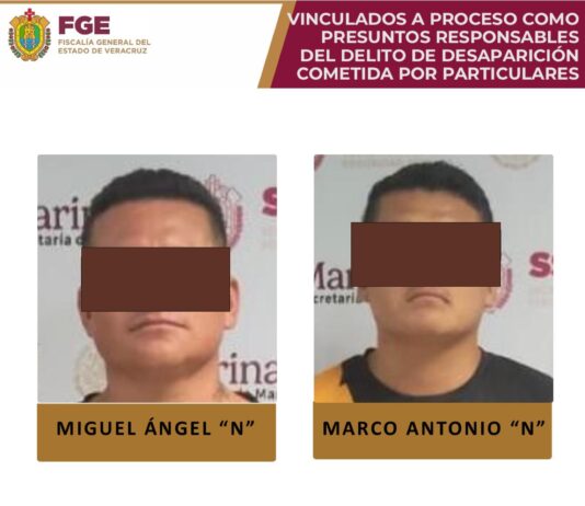 Vinculan a proceso y dictan prisión preventiva a dos presuntos responsables de desaparición en Coatzacoalcos