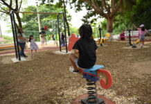 Entrega alcalde Pedro Miguel Rosaldo García rehabilitación del Parque Santa Isabel