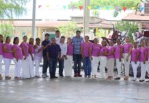 Roberto San Román entrega mobiliario escolar en Tantoyuca en coordinación con el gobierno estatal