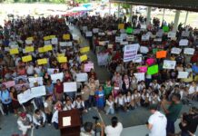 Asiste alcalde de Tantoyuca a entrega de tarjetas del FAIS, junto a autoridades federales