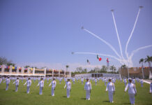 Acompaña Rocío Nahle a la presidenta Claudia Sheinbaum en graduación de cadetes navales