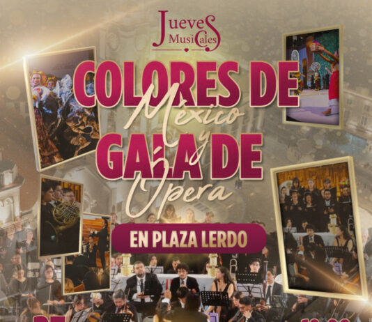 Colores de México y Gala de Ópera llegarán a Plaza Lerdo en Jueves Musicales