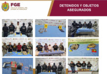Como resultado de 40 cateos, 40 personas fueron detenidas en 29 municipios de Veracruz